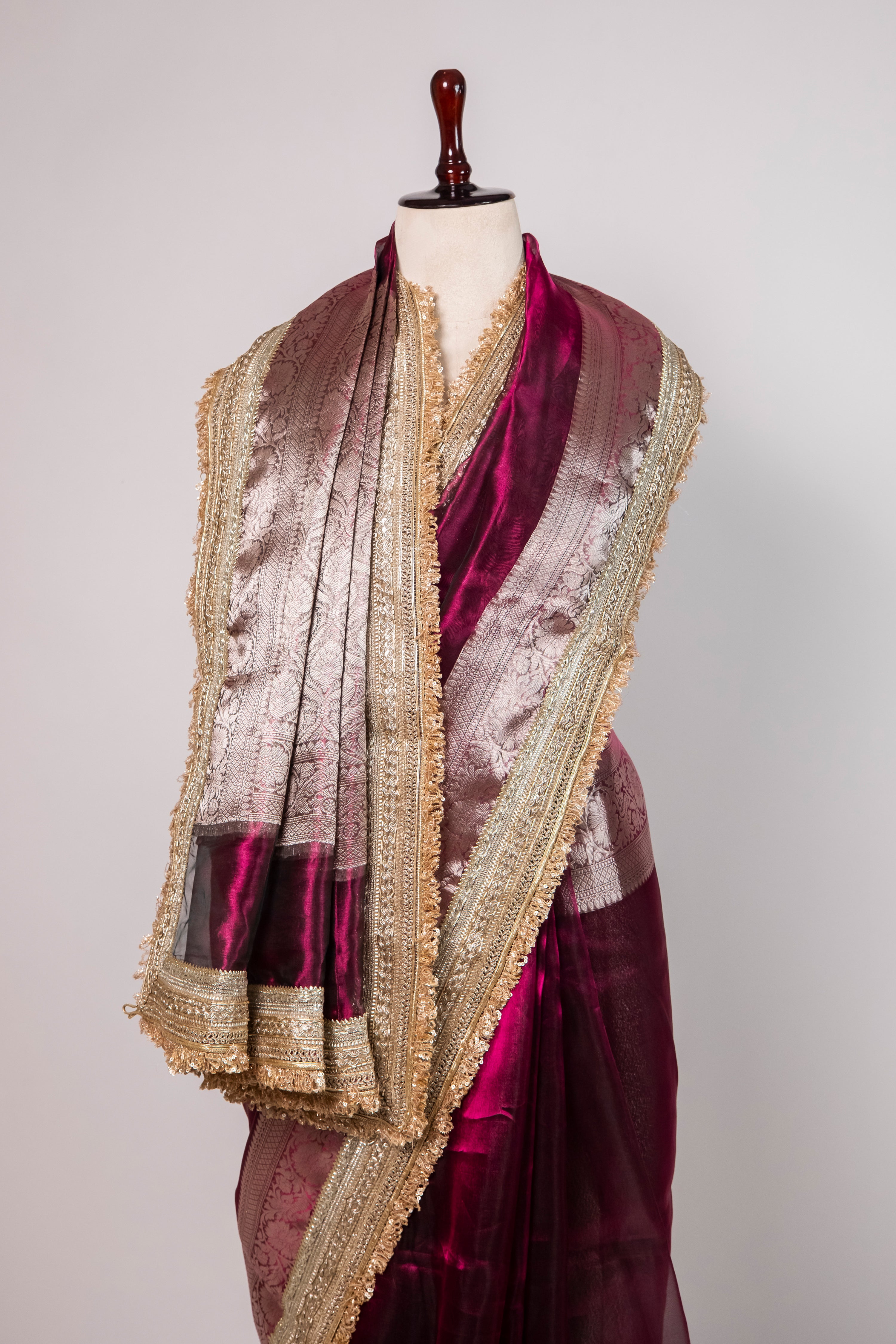 Banarasi Handloom Tissue Silk Saree - ATIS0202