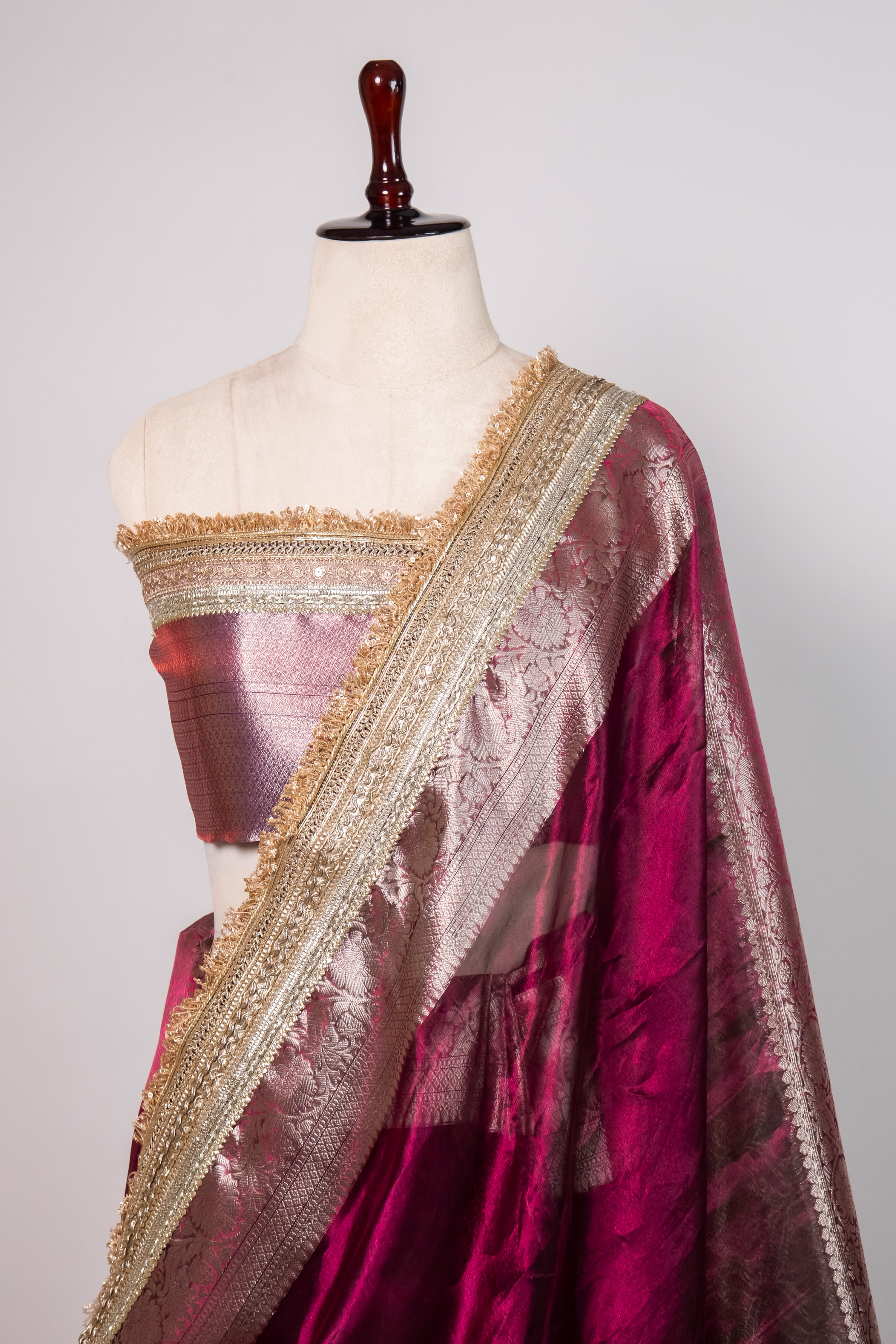 Banarasi Handloom Tissue Silk Saree - ATIS0202