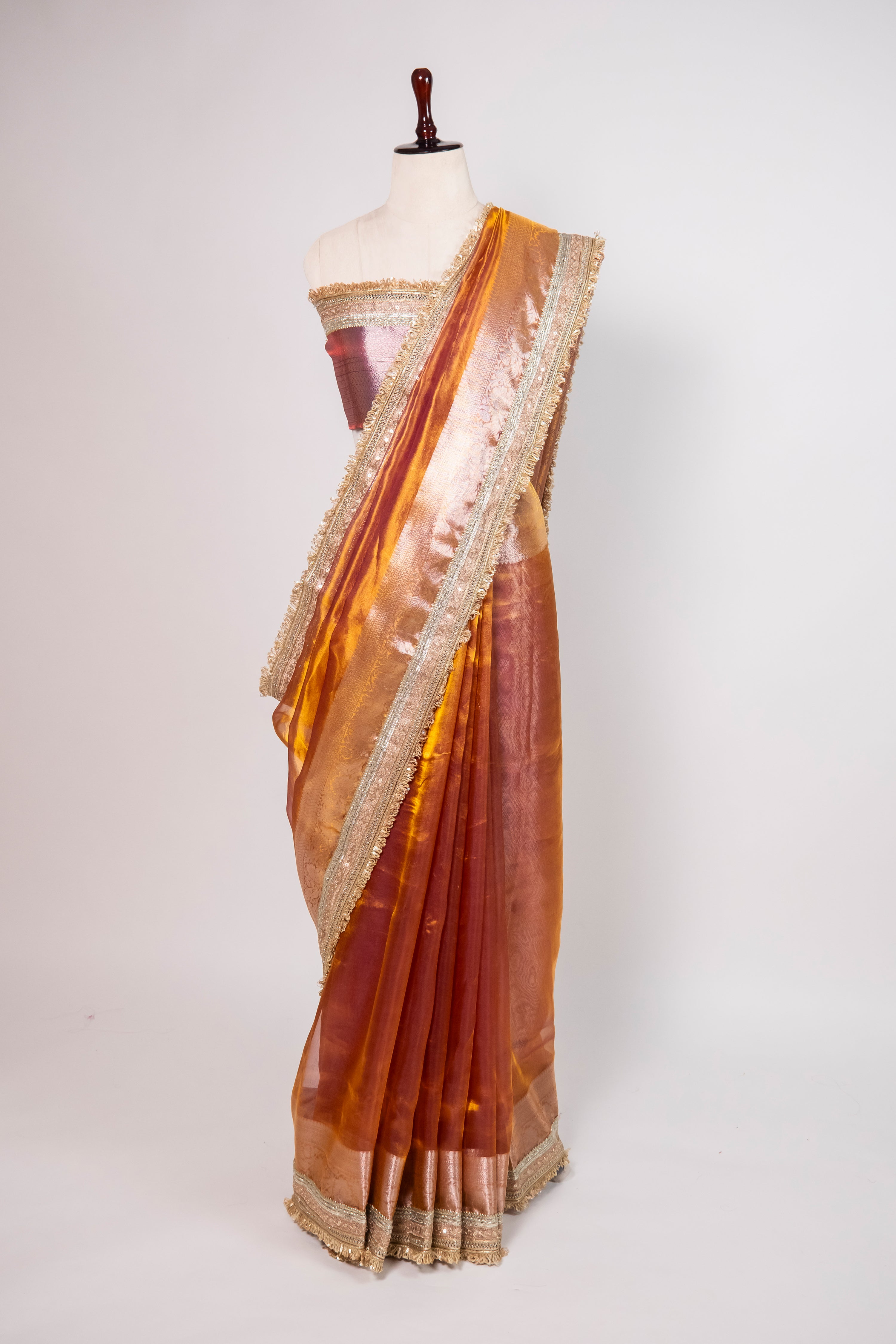 Banarasi Handloom Tissue Silk Saree - ATIS0303
