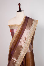 Banarasi Handloom Tissue Silk Saree - ATIS0404