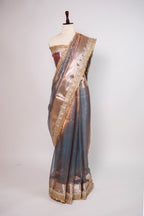 Banarasi Handloom Tissue Silk Saree - ATIS0505