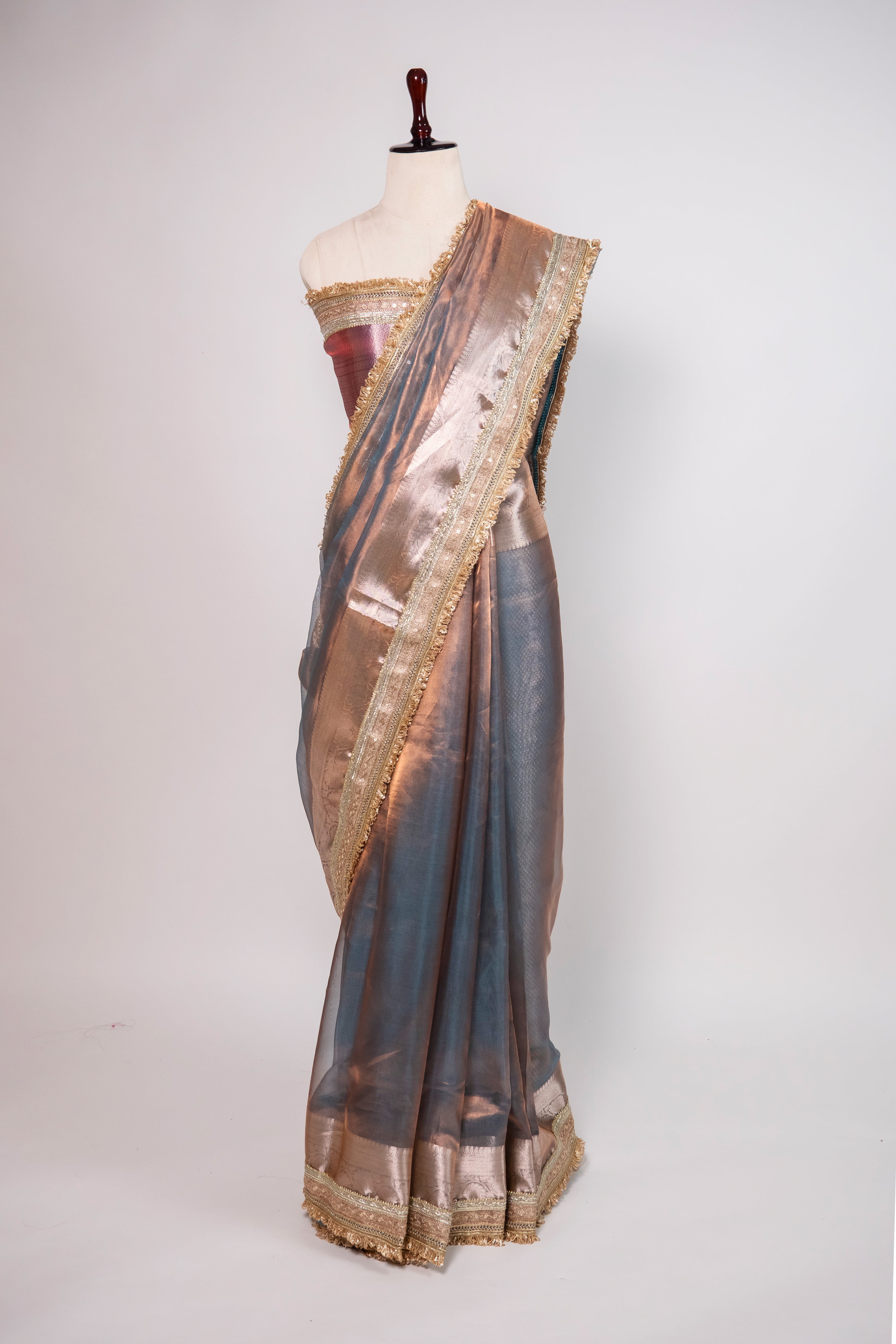 Banarasi Handloom Tissue Silk Saree - ATIS0505