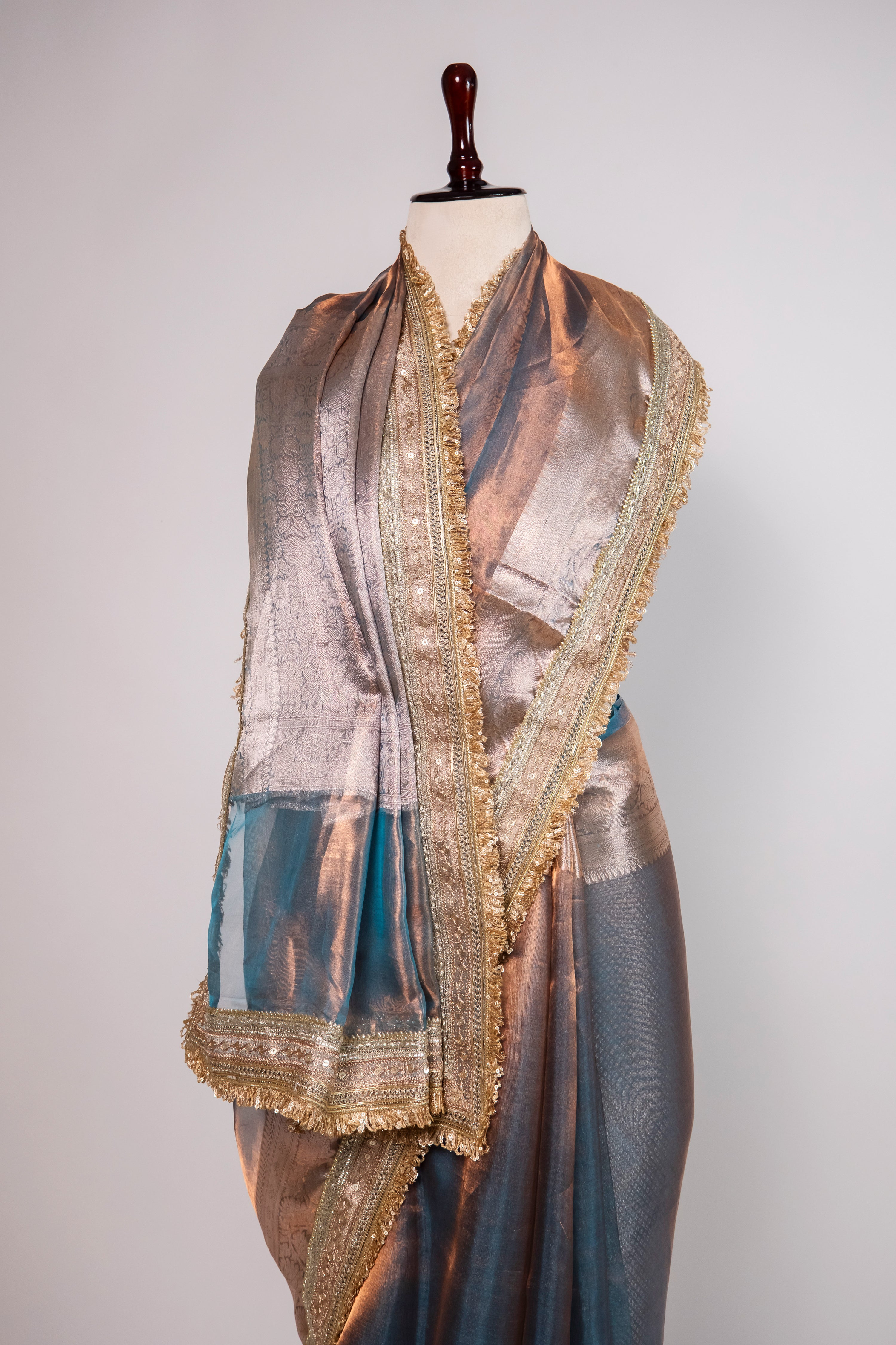 Banarasi Handloom Tissue Silk Saree - ATIS0505