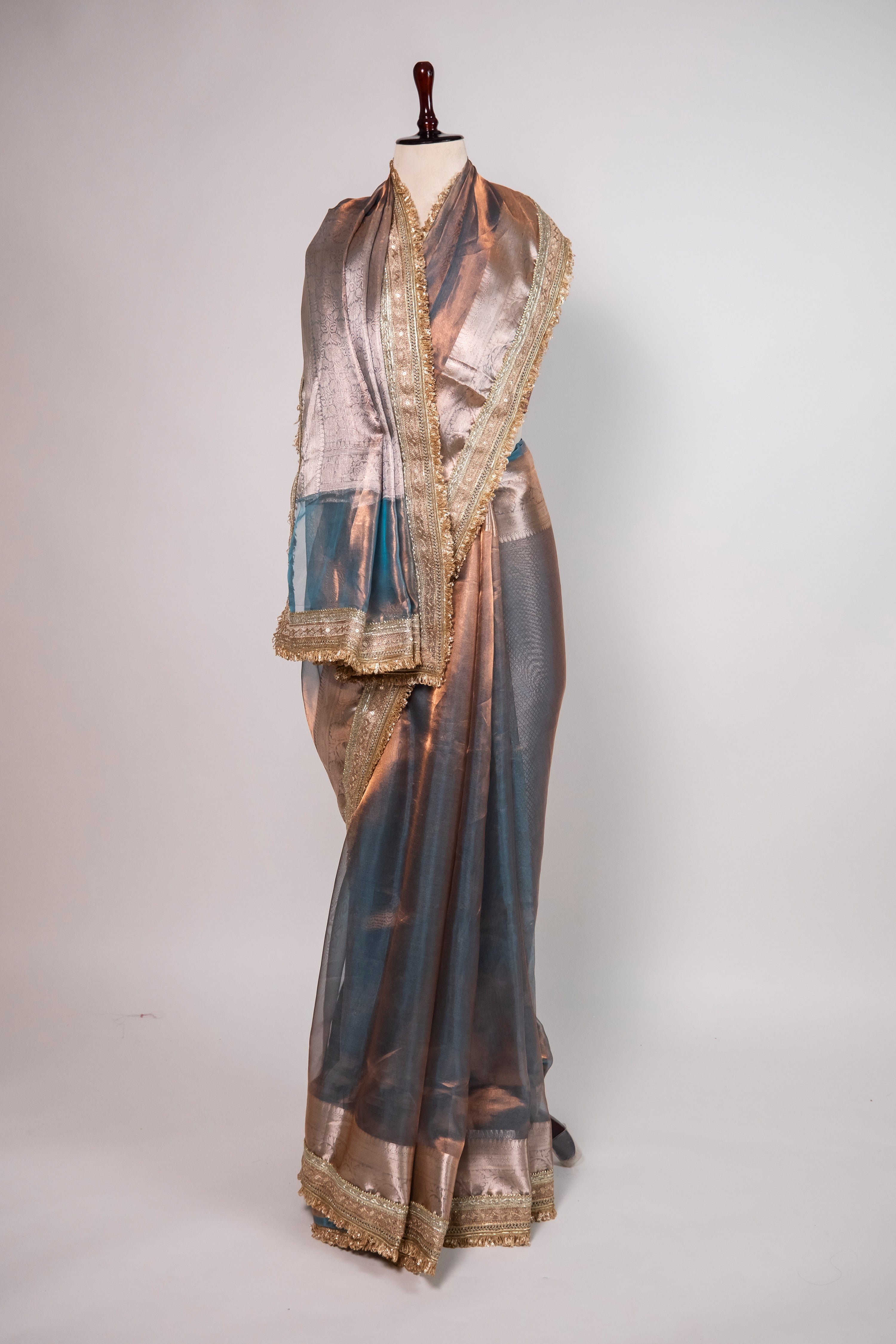 Banarasi Handloom Tissue Silk Saree - ATIS0505