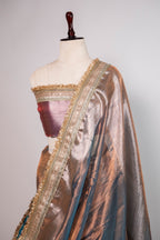 Banarasi Handloom Tissue Silk Saree - ATIS0505