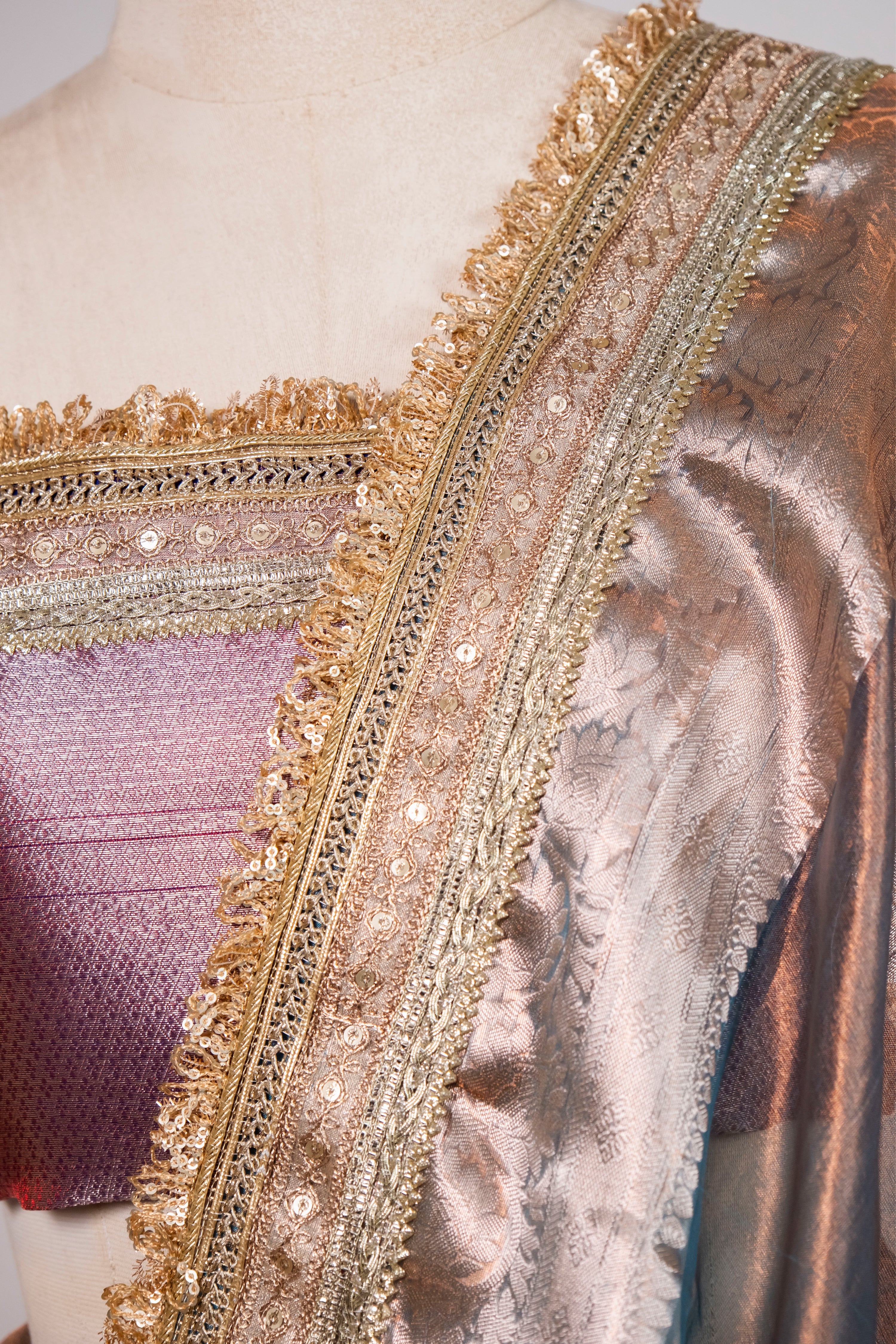 Banarasi Handloom Tissue Silk Saree - ATIS0505