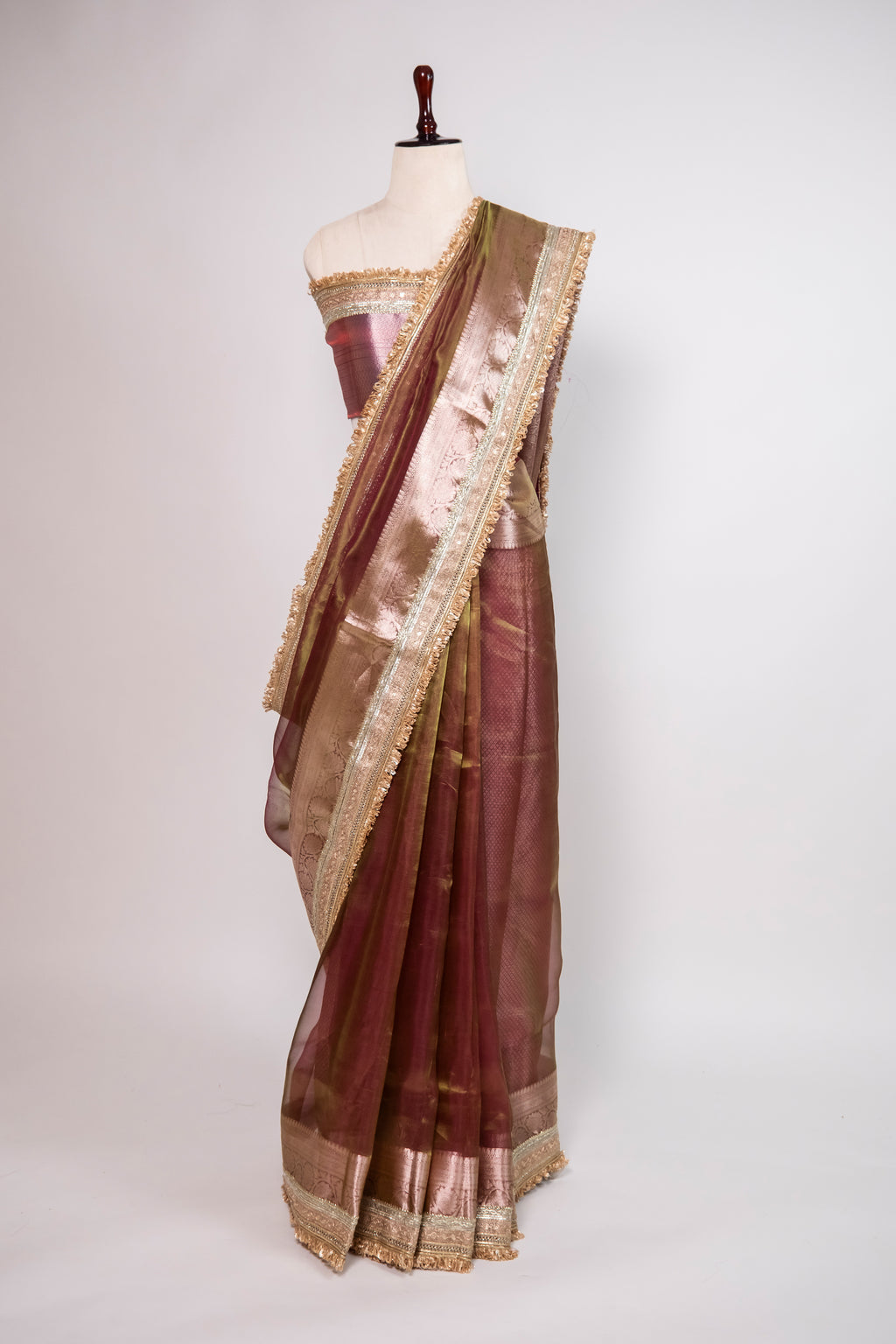 Banarasi Handloom Tissue Silk Saree - ATIS0606