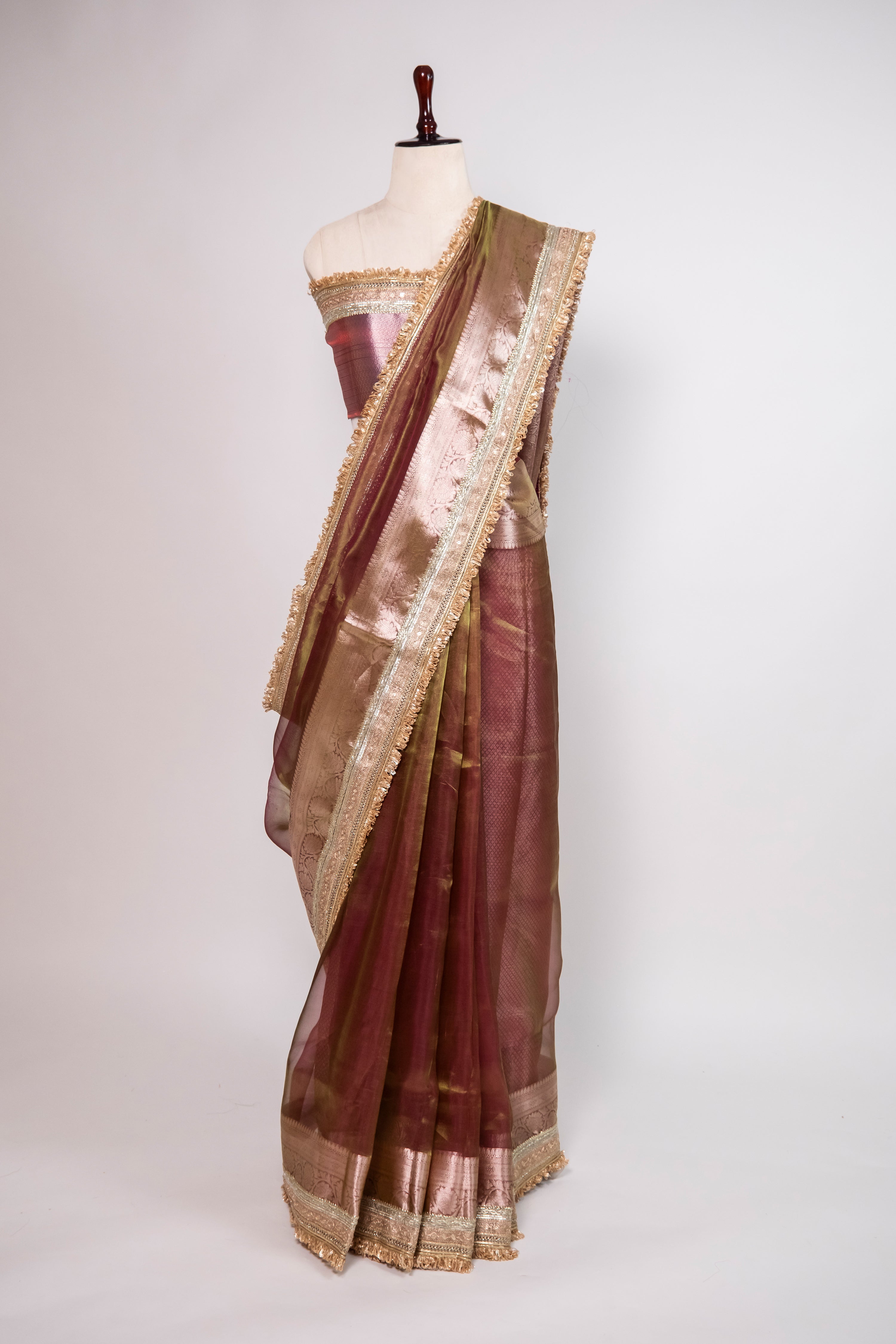 Banarasi Handloom Tissue Silk Saree - ATIS0606