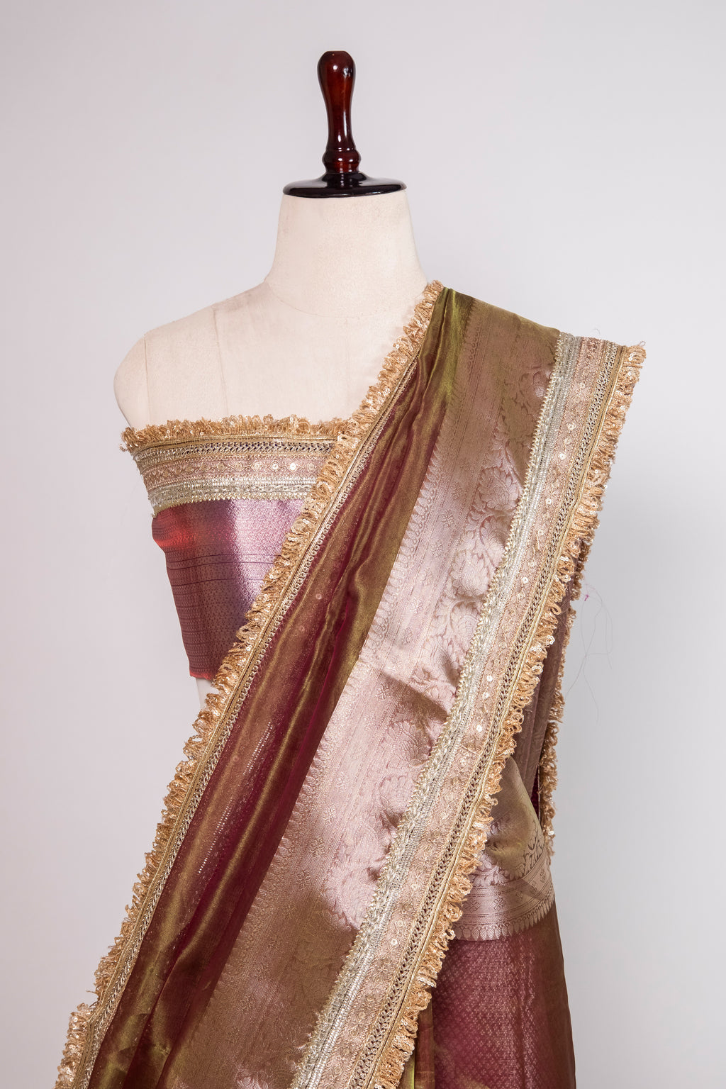 Banarasi Handloom Tissue Silk Saree - ATIS0606