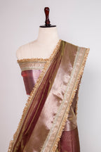 Banarasi Handloom Tissue Silk Saree - ATIS0606