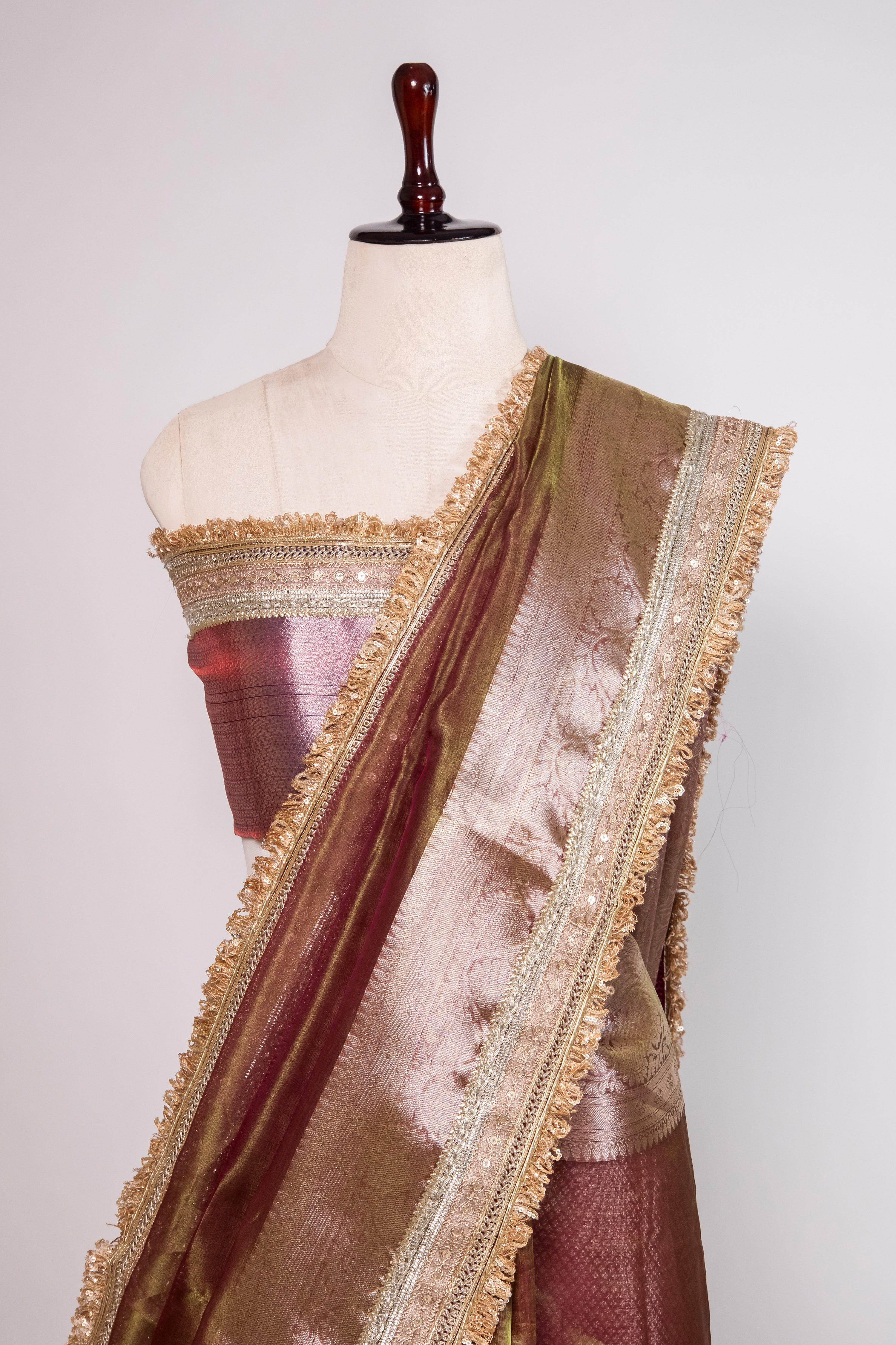 Banarasi Handloom Tissue Silk Saree - ATIS0606