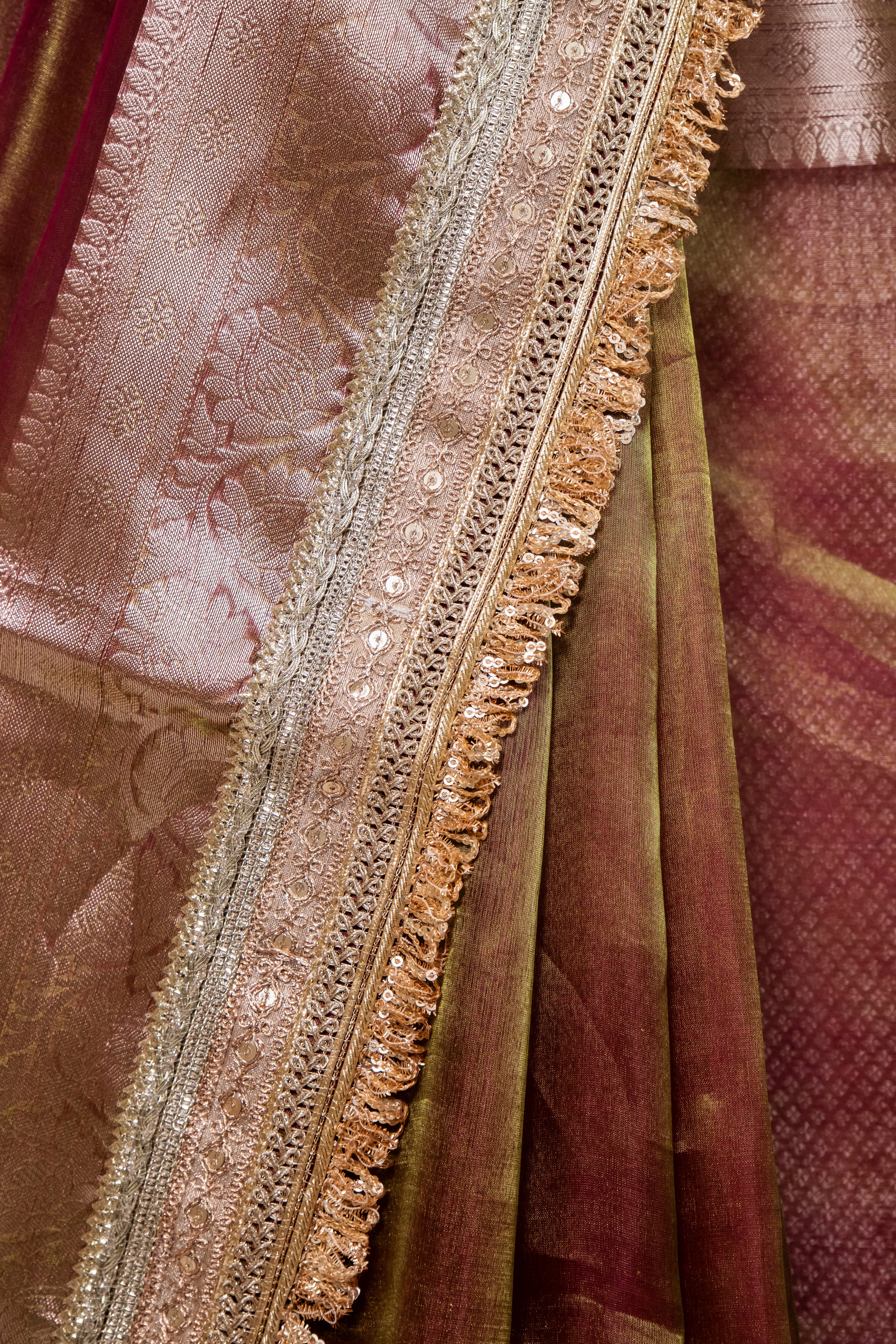 Banarasi Handloom Tissue Silk Saree - ATIS0606