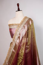 Banarasi Handloom Tissue Silk Saree - ATIS0606
