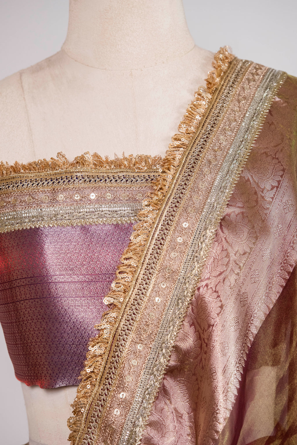 Banarasi Handloom Tissue Silk Saree - ATIS0606