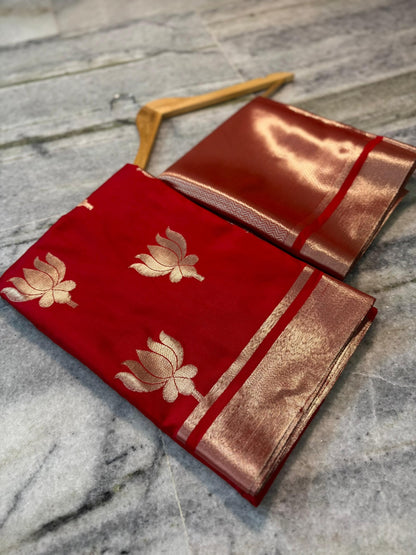 Banarasi Mashru Silk Saree-BMRGL01