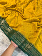 Banarasi Chinia Silk Saree-BCNYGR04