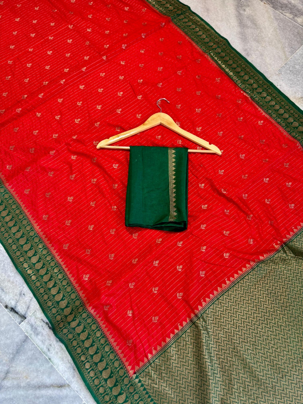 Banarasi Chinia Silk Saree-BCNRDG03