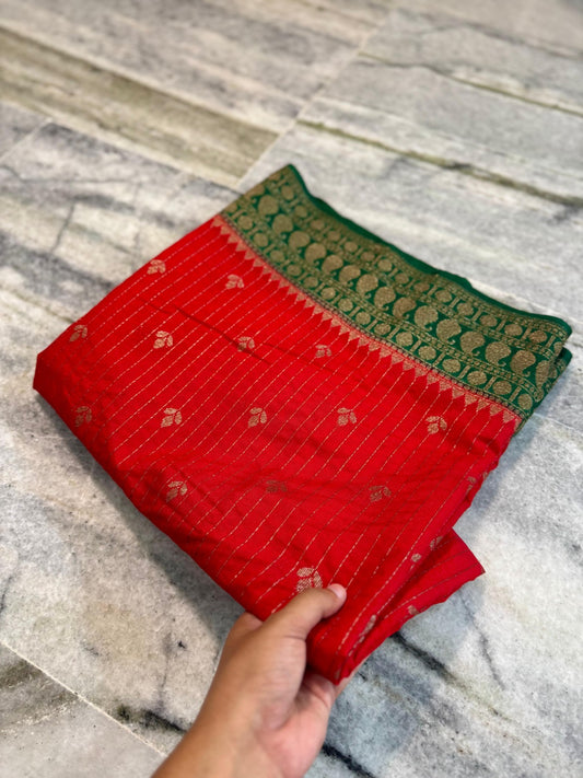 Banarasi Chinia Silk Saree-BCNRDG03