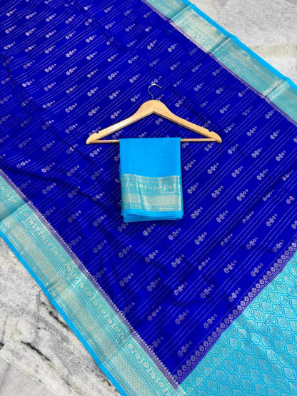 Banarasi Chinia Silk Saree-BCNRBSB02