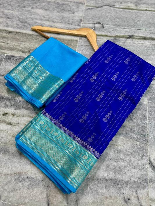 Banarasi Chinia Silk Saree-BCNRBSB02