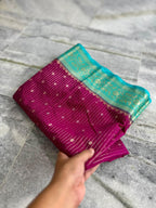 Banarasi Chinia Silk Saree-BCNWBL01