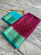 Banarasi Chinia Silk Saree-BCNWBL01