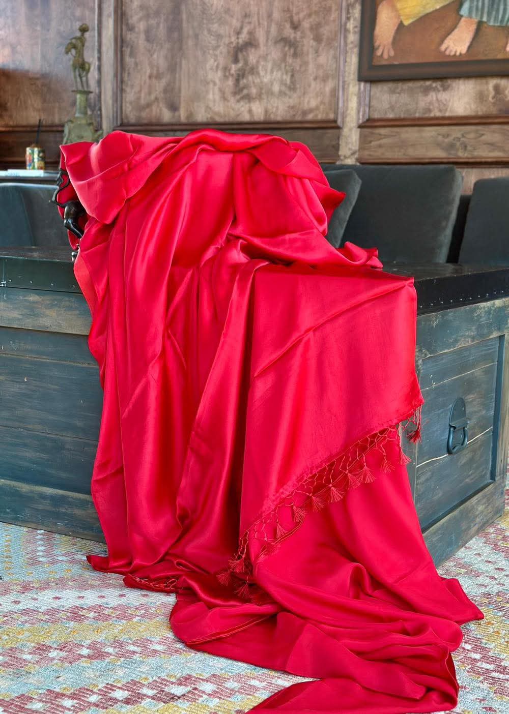 Premium Mashru Silk Plain Saree - AKMPR7