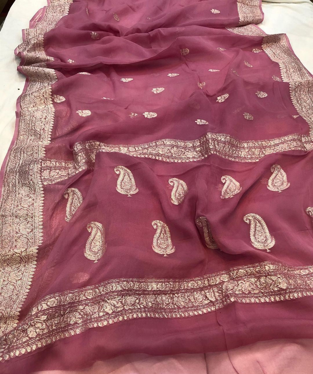 Banarasi Khaddi Buti Georgette Saree - BKBG016