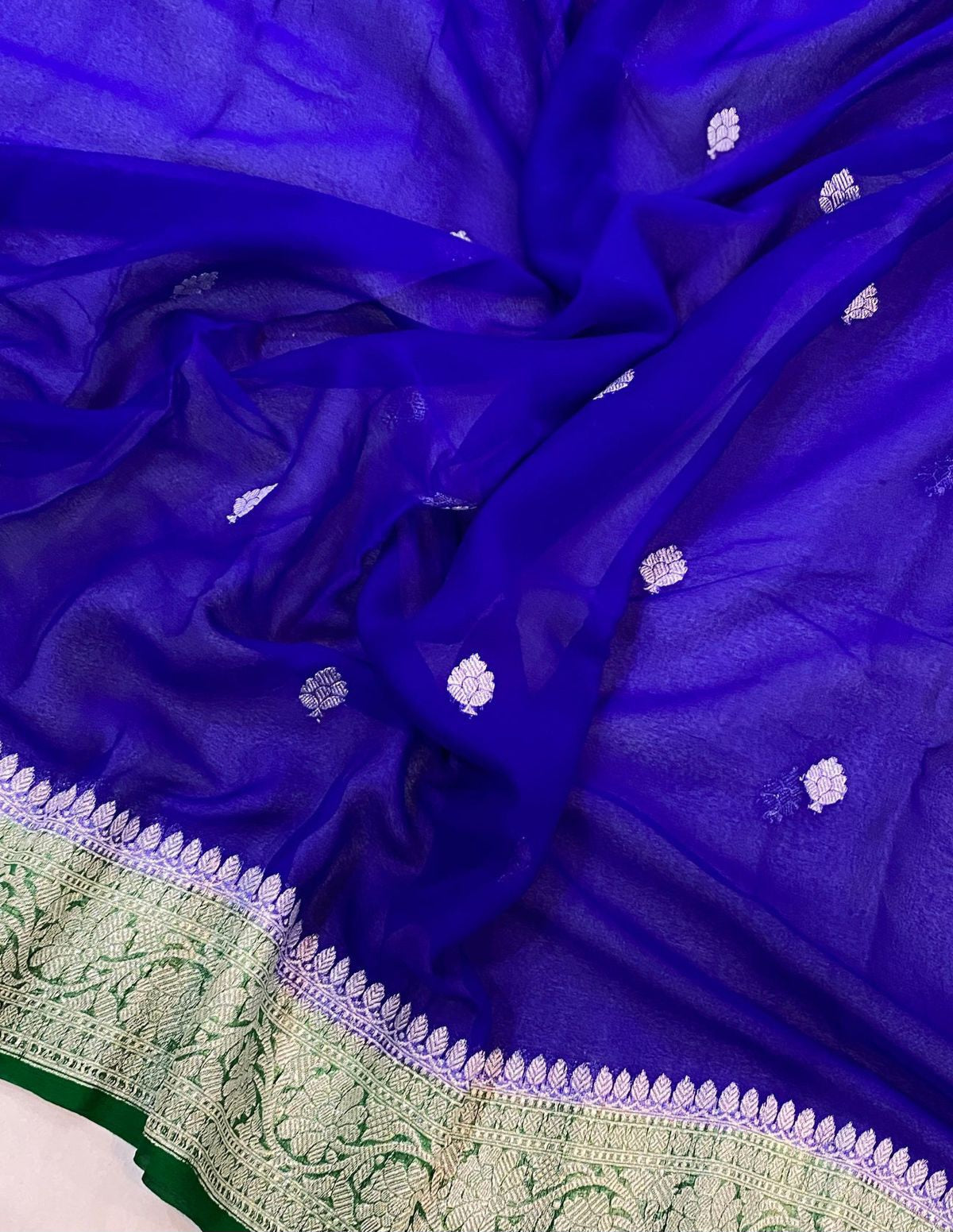 Banarasi Khaddi Buti Georgette Saree - BKBG011