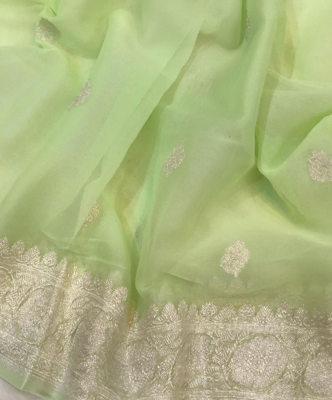 Banarasi Khaddi Buti Georgette Saree - BKBG012