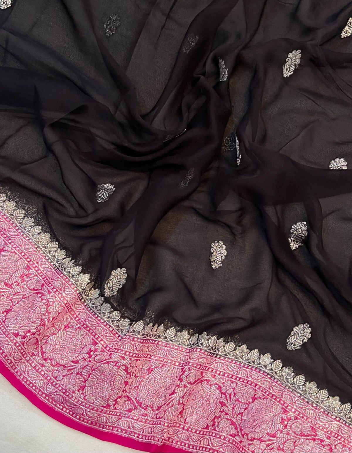 Banarasi Khaddi Buti Georgette Saree - BKBG001