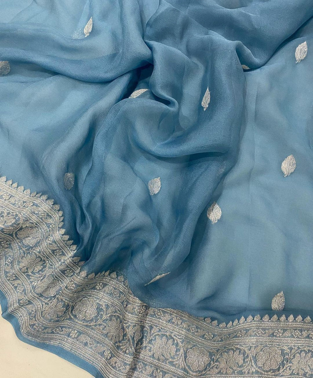 Banarasi Khaddi Buti Georgette Saree - BKBG003