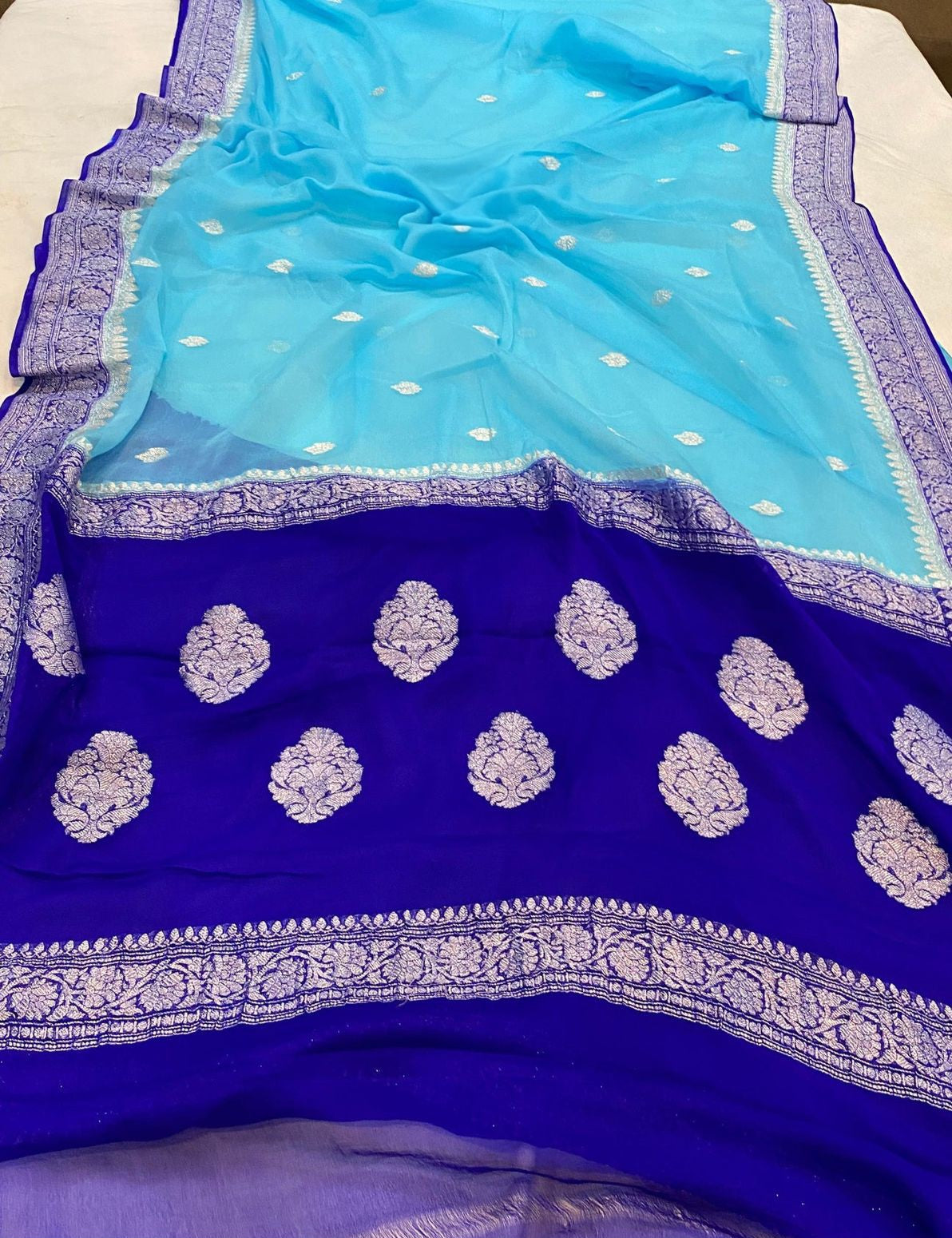 Banarasi Khaddi Buti Georgette Saree - BKBG002