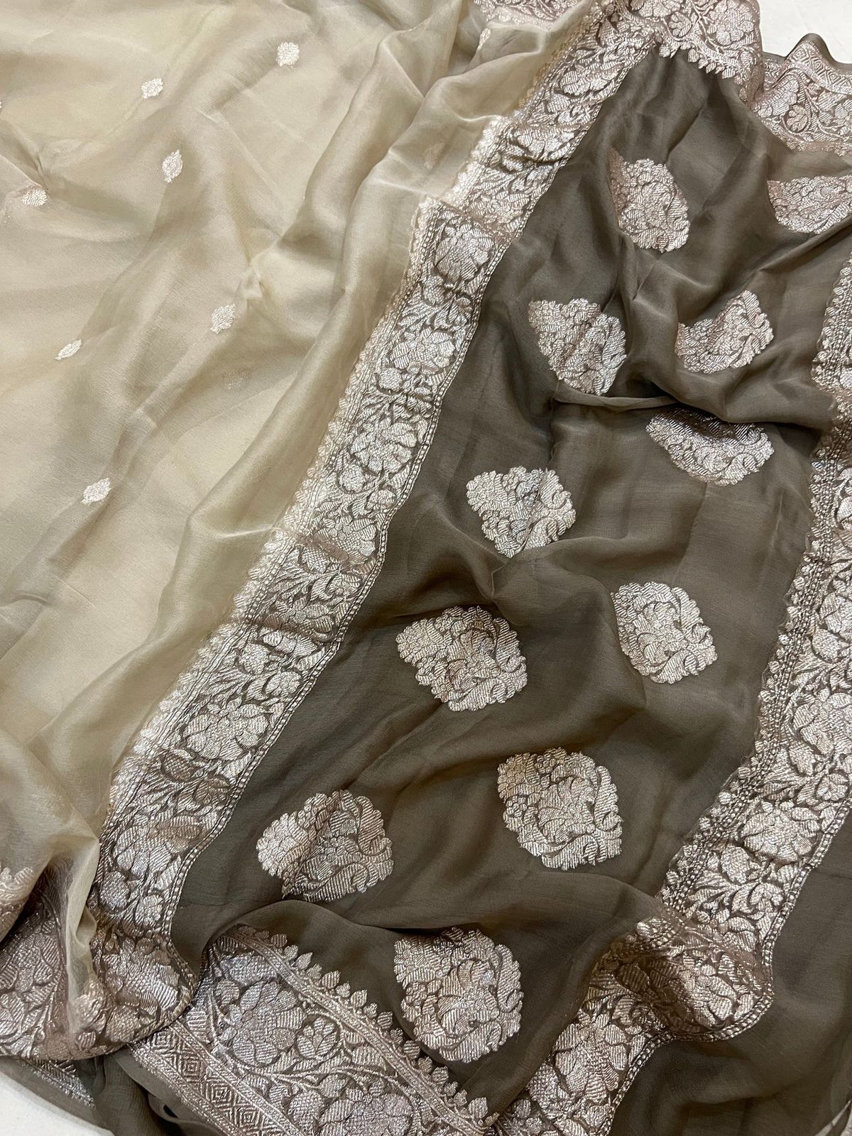 Banarasi Khaddi Buti Georgette Saree - BKBG015