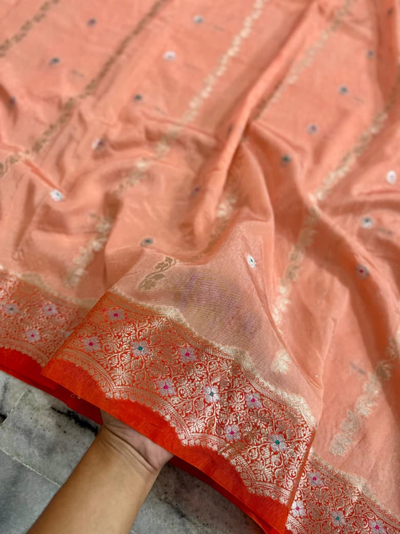 Banarasi Viscose Silk Saree - BVSPR01