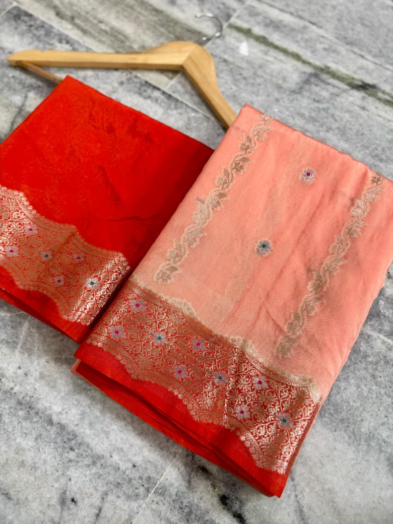Banarasi Viscose Silk Saree - BVSPR01