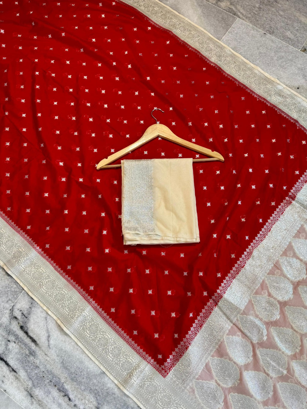 Banarasi Handloom Katan Georgette Semi Silk Saree - ABKG004