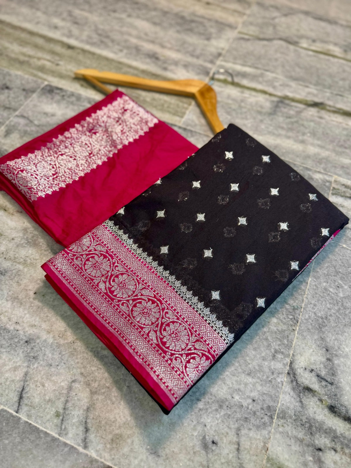 Banarasi Handloom Katan Georgette Semi Silk Saree - ABKG005