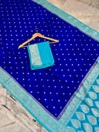 Banarasi Handloom Katan Georgette Semi Silk Saree - ABKG001