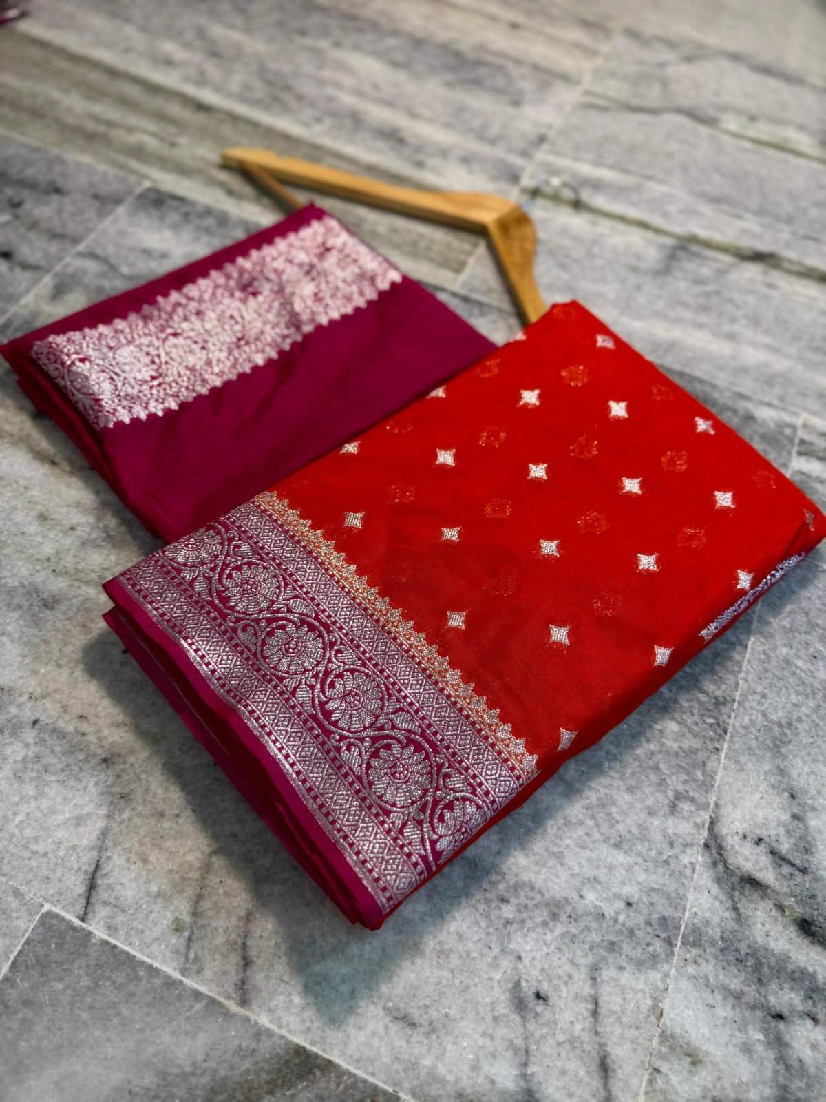 Banarasi Handloom Katan Georgette Semi Silk Saree - ABKG002