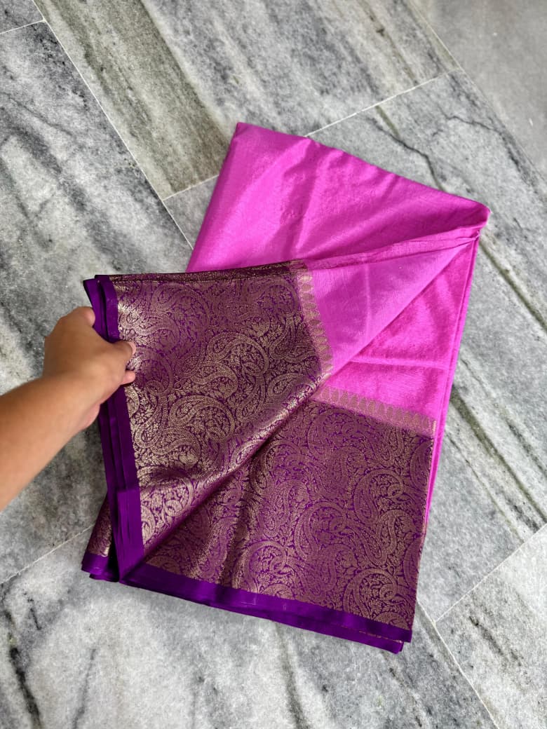 Banarasi Double Dupion Silk Saree - BDPSPM1