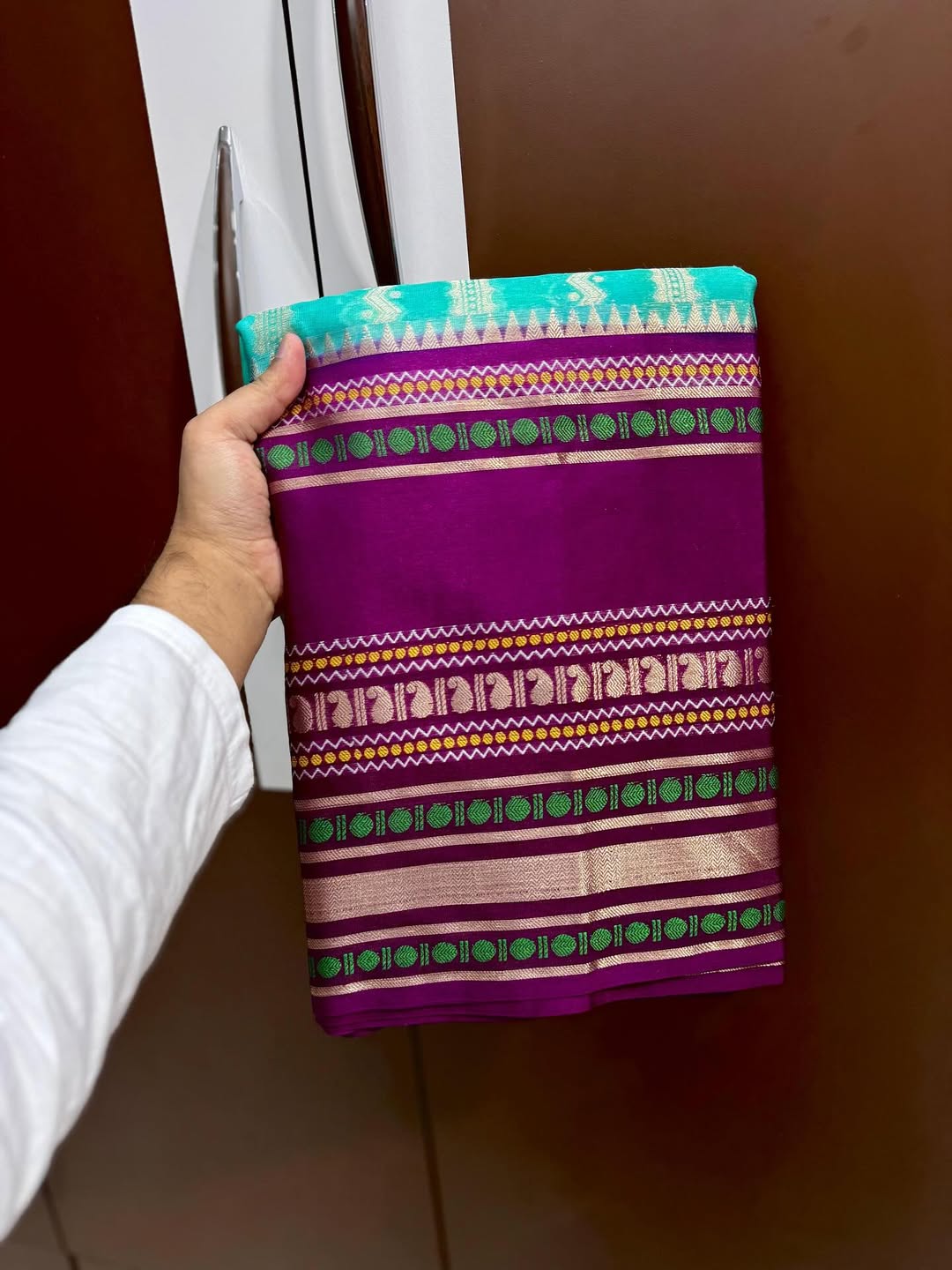 Banarasi Katan Silk Saree Minakari Border - BKSMBB1