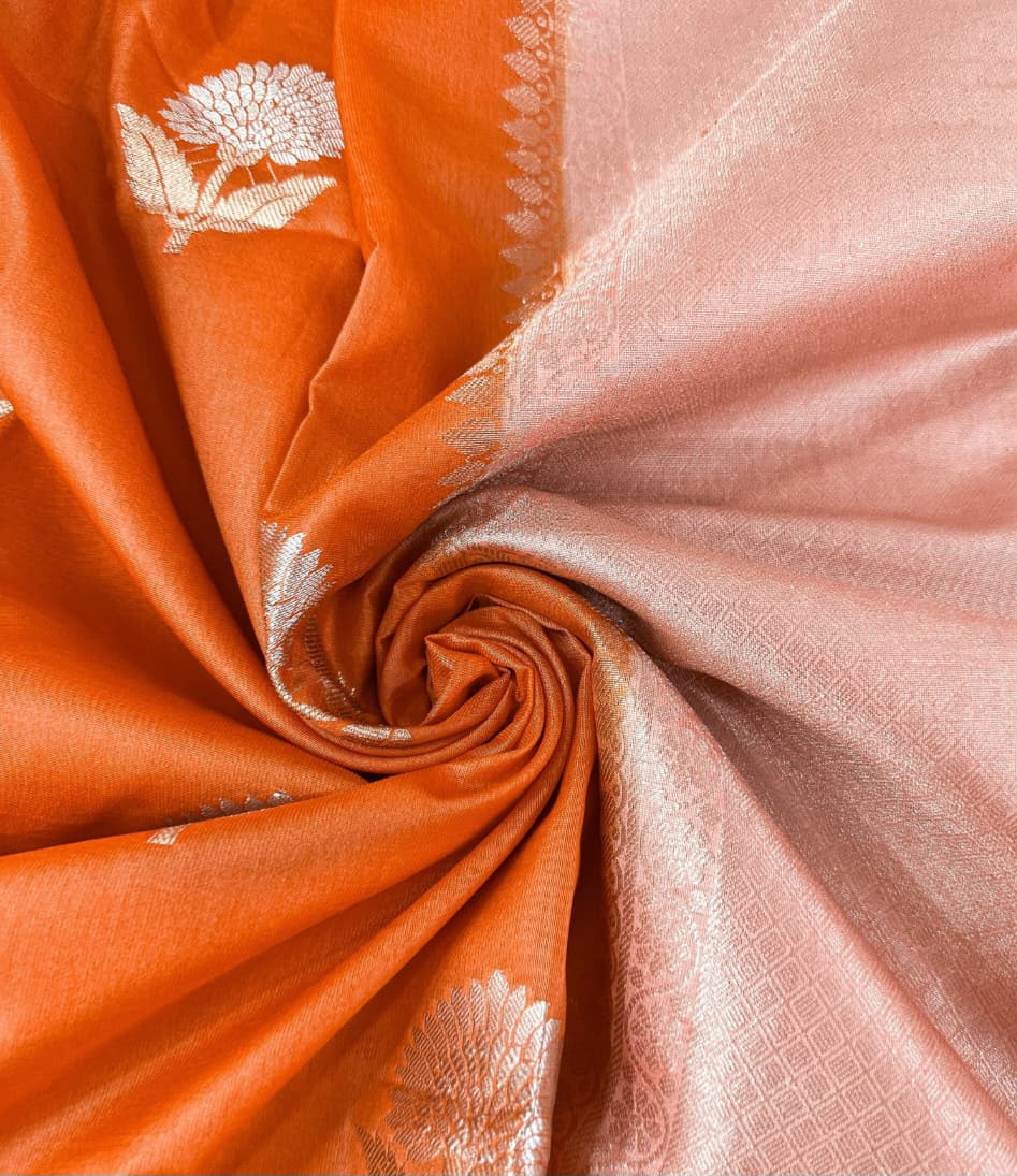 Banarasi Semi Dupion Warm Silk Saree - BSDWSO1