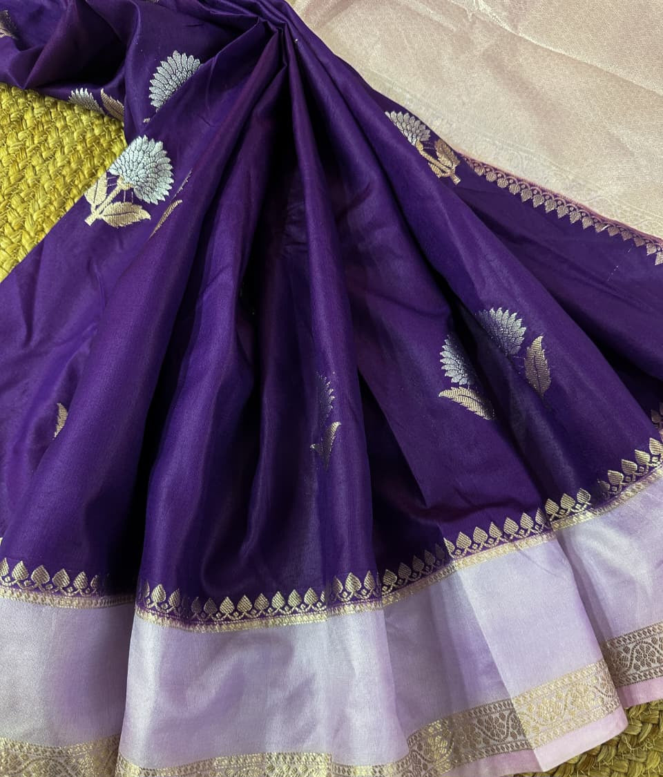 Banarasi Semi Dupion Warm Silk Saree - BSDWSP1