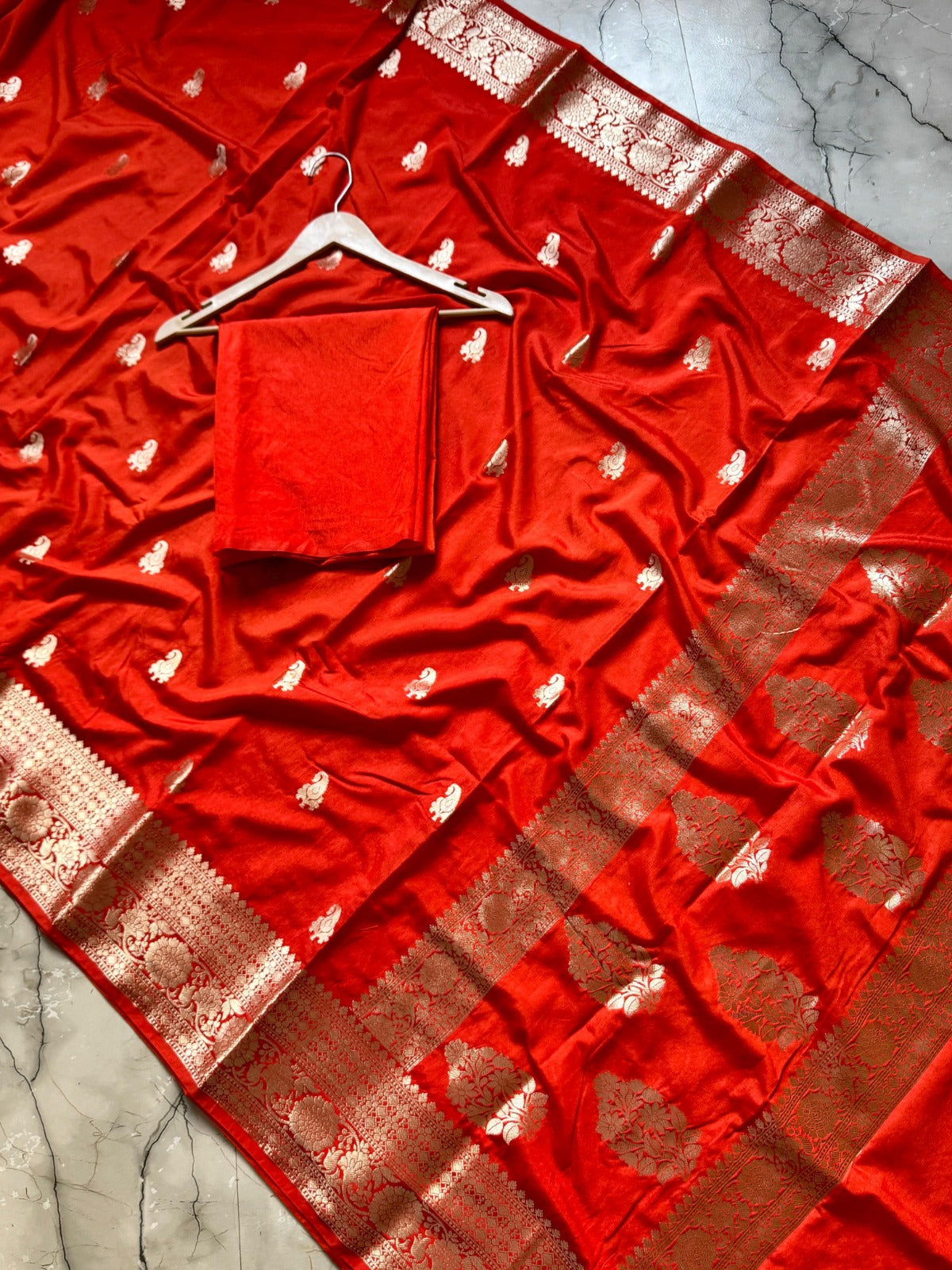 Banarasi Georgette Silver Zari Saree - BHSZR01