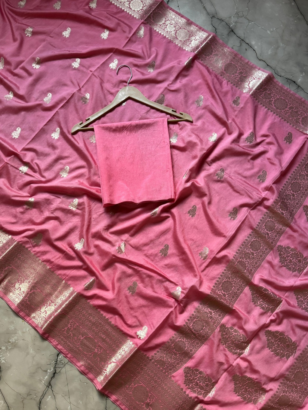 Banarasi Georgette Silver Zari Saree - BHSZP01