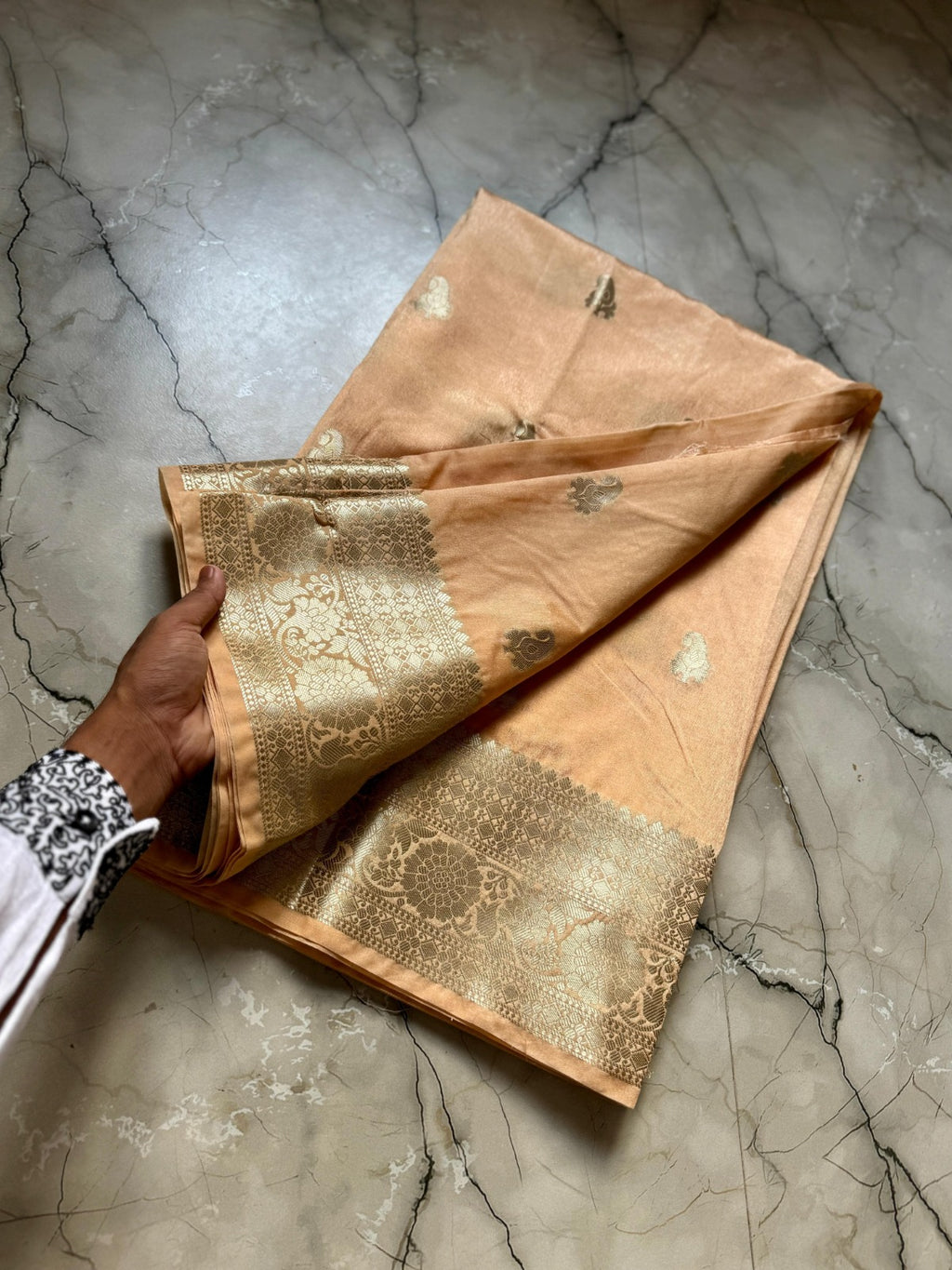 Banarasi Georgette Silver Zari Saree - BHSZPH1