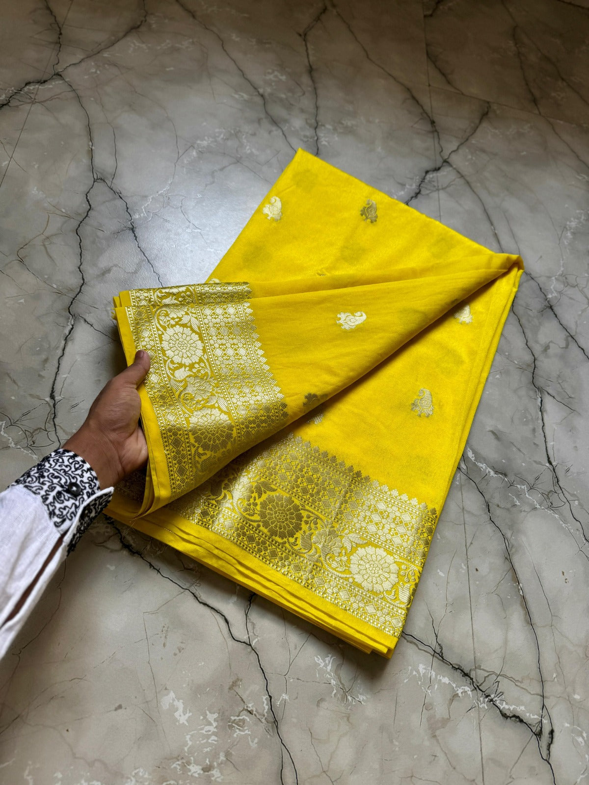 Banarasi Georgette Silver Zari Saree - BHSZY01