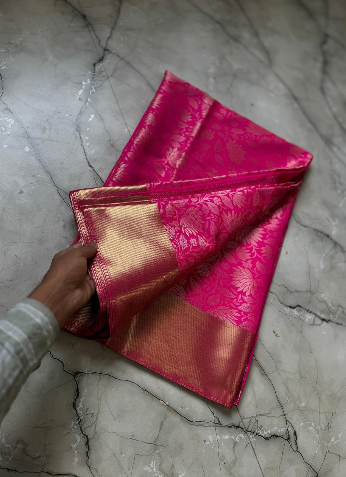 Banarasi Zari Tissue Silk Saree - BZTBP1