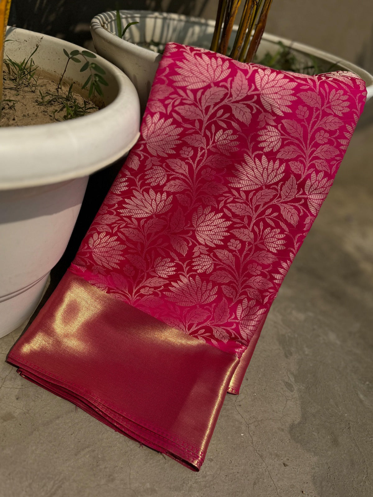 Banarasi Zari Tissue Silk Saree - BZTBP1